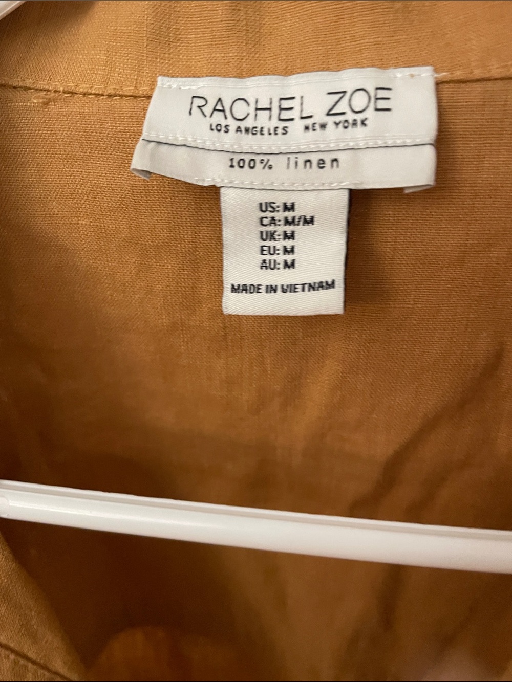 Rachel Zoe Linen Shirt Jacket in Warm Caramel - Picture 2 of 4